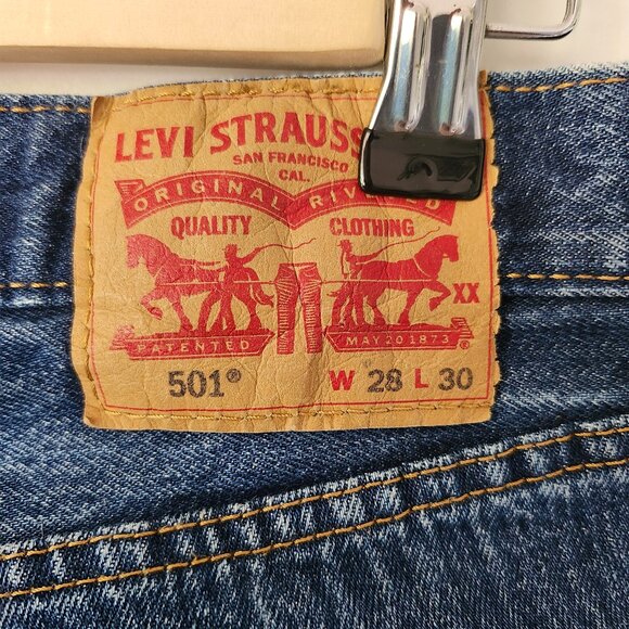 Levi’s 501 straight leg button fly jeans 28 X 30 - Picture 3 of 3
